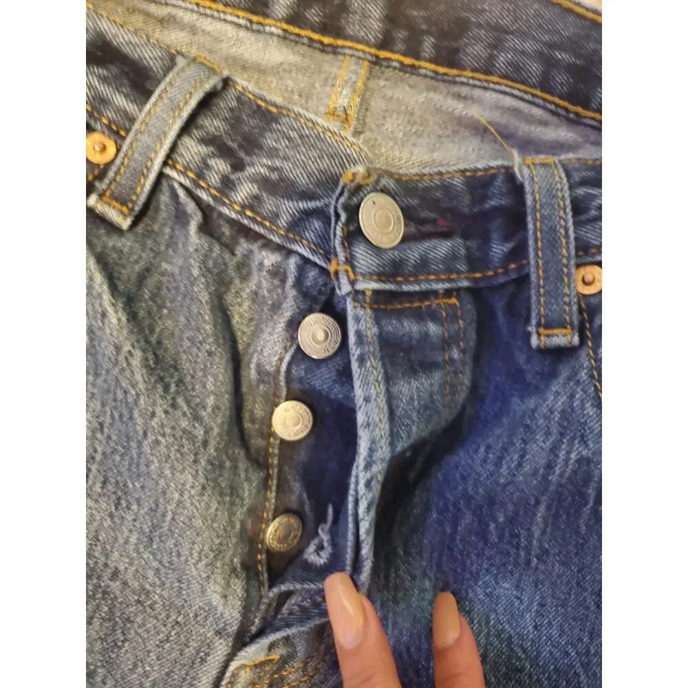 Levi's Men's 501 30x30 Original Straight Fit Jeans - Dark Wash